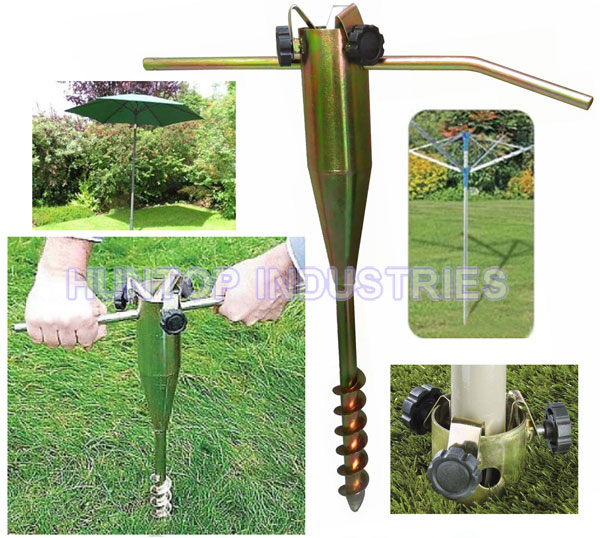 Heavy duty rotary washing line base best sale
